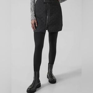 NWT Athleta Apres Ski Skirt 12 Black Quilted